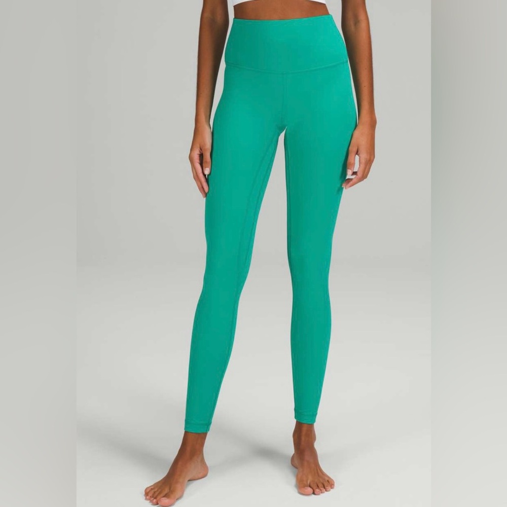 Lululemon Align high-rise leggings 28” Maldives Green, Size 10